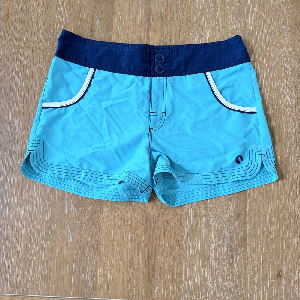 Next Turquoise and Navy Women's Shorts Coverups